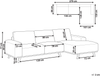 Ecksofa NORA Stoff Beige Linksseitig Bild 2
