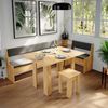 Eckbankgruppe Roman Goldkraft Eiche 210 x 120 cm mit Tisch Vicco Bild 4
