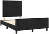 vidaXL Bettgestell mit Kopfteil Schwarz 120x200 cm Samt, Härtegrad: H2 [3125808] Bild 4