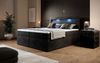 Boxspringbett Amelie mit LED und Stauraum 140x200 Schwarz H3 (70-100kg) Bild 2