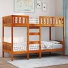vidaXL Etagenbett Wachsbraun 90x190 cm Massivholz Kiefer 3308606 Bild 3