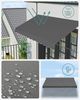 SONGMICS Klemmmarkise, 300 x 130 cm, Balkonmarkise, höhenverstellbar, mit Handkurbel, Sonnenschutz, für Balkon, Terrasse, Garten, anthrazit GSA313G02 Bild 3
