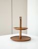 Akazie Lumo Etagere aus Akazienholz - 2-stöckig, modern & zeitlos Bild 5