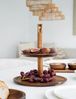 Akazie Lumo Etagere aus Akazienholz - 2-stöckig, modern & zeitlos Bild 2