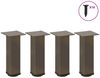 vidaXL Couchtischbeine 4 Stk. Naturstahl 30-32 cm Stahl 4012463 Bild 1