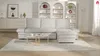 Vente-unique - SIVIARA Sofa Stoff Grau - B 146 cm x H 85 cm x L 258 cm Bild 2