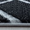 Kurzflor Teppich Nauro rechteckig - 120x170 cm - Silberfarbe Bild 4