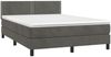vidaXL Boxspringbett mit Matratze Dunkelgrau 140x200 cm Samt 3141246 Bild 3