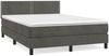 vidaXL Boxspringbett mit Matratze Dunkelgrau 140x200 cm Samt 3141246 Bild 2