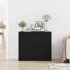 vidaXL Sideboard Schwarz Eichen-Optik 80 x 33 x 70 cm Holzwerkstoff 862800 Bild 4