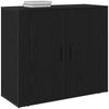 vidaXL Sideboard Schwarz Eichen-Optik 80 x 33 x 70 cm Holzwerkstoff 862800 Bild 3