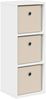vidaXL Sideboard mit Schubladen Weiß 25,5 x 22 x 69,5 cm 8000548 Bild 2