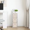 vidaXL Sideboard mit Schubladen Weiß 25,5 x 22 x 69,5 cm 8000548 Bild 3