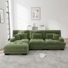 Ecksofa aus Chenille mit modularen Ottomane, 313 x 145 x 81 cm, grün Bild 2