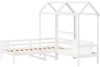 vidaXL Tagesbett und Bank mit Dach Weiß 80x200 cm Kiefernholz 3282219 Bild 3