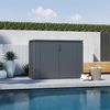 Weide Gartenbox | MAX 1340 L | Aufbewahrungsbox aus verzinktem Stahl | Anthrazit Bild 2