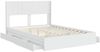 vidaXL Bettgestell mit Stauraum und Kopfteil Weiß 140 x 190 cm 3414383 Bild 5