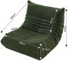 Furnishings Home Loungesessel Sitzsack Relax Sessel, Sitzsack-Sofastuhl, Einzelsofa, Sitzsacksofa (1-St, ideale Sitzgelegenheit für Entspannung), für Schlafzimmer Wohnzimmer Flur Bild 2