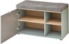 Garderoben-Set >Bari< (4-teilig) Schilfgrün / Eiche - 158x200x38cm (BxHxT) Bild 3