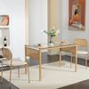 Simurq Esszimmerstuhl Stuhlset Polsterstühle aus Rattan,Armlehnstuhl, Schwarz,Metallgestell (Stuhl im Retro-Stil, geeignet für Esszimmer und Wohnzimmer), 2 Set Bild 3