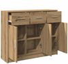 vidaXL Sideboard Artisan-Eiche 91x28x75 cm Holzwerkstoff 855895 Bild 5