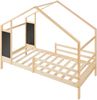 Kinderbett Lorenskog mit Matratze 90x200 cm Natur [en. casa] Bild 4