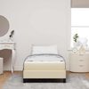 vidaXL Boxspringbett mit Matratze Creme 100 x 200 cm Stoff 3398470 Bild 3