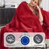 Ibena Porto XXL Tagesdecke warm & waschbar, Baumwollmischung, Rot, 180x220 cm Bild 3