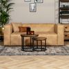 Bronx71 Ledersofa Memphis 2,5-Sitzer beige Bild 2