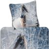 ESPiCO Bettwäsche Trendy Bedding Schneepferd Grau Flanell 135 x 200 + 80 x 80 cm Bild 2