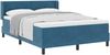 vidaXL Boxspringbett mit Kopfteil Dunkelblau 190 x 140 cm Samt 3341466 Bild 2