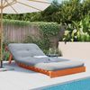 vidaXL Futon Schlafsofa mit Matratze Braun 90x206x11 Massivholz Kiefer 846763 Bild 3