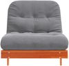 vidaXL Futon Schlafsofa mit Matratze Braun 90x206x11 Massivholz Kiefer 846763 Bild 5