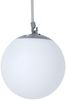 LED Solar Hängeleuchte, Kunststoff weiß, Gummischlaufe, H 75 cm Bild 2
