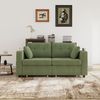 2-Sitzer Sofa B 172 x T 75 x H 82 cm aus Chenille mit USB-Anschluss und Stauraum Bild 3