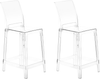 Set mit 2 Barstühlen WELLINGTON Transparent Bild 1