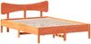 vidaXL Massivholzbett ohne Matratze Wachsbraun 120x190 cm Kiefernholz 3328252 Bild 2