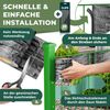 KESSER® PVC Sichtschutzstreifen Sichtschutz Rolle Doppelstabmatten Zaun Blickdicht | Wetterfest und Windschutz | Zaunfolie Sichtschutz Garten Gartenzaun 70 m, Schiefer - Anthrazit Bild 3