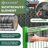 KESSER® PVC Sichtschutzstreifen Sichtschutz Rolle Doppelstabmatten Zaun Blickdicht | Wetterfest und Windschutz | Zaunfolie Sichtschutz Garten Gartenzaun 70 m, Schiefer - Anthrazit Bild 2
