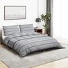 vidaXL Bettwäsche-Set, Baumwolle hellgrau, 260x220 cm Bild 1
