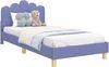 vidaXL Kinderbettgestell mit Kopfteil Jeans blau 80 x 200 cm Stoff 42011053 Bild 2