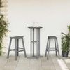 vidaXL Barhocker 2 pcs Hellgrau 52 x 43 x 73,5 cm HDPE 42006612 Bild 3