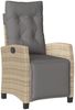 vidaXL 7-tlg. Garten-Essgruppe mit Kissen Beigemischung Poly Rattan 3212828 Bild 5