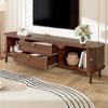 TV-Schrank 170 x 39,5 x 46 cm mit Türen und Schubladen – TV-Board aus MDF in Nussbaum Bild 5