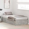 vidaXL Aufbewahrungsbettgestell Beton Grau 90 x 200 cm Holzwerkstoff 3335344 Bild 4