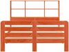 vidaXL Massivholzbett ohne Matratze Wachsbraun 135x190 cm Kiefernholz 3309949 Bild 4