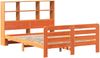 vidaXL Massivholzbett ohne Matratze Wachsbraun 135x190 cm Kiefernholz 3309949 Bild 3