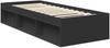 vidaXL Bettrahmen Schwarz 75 x 190 cm Massives Kiefernholz 3409418 Bild 5
