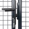 vidaXL Maschen-Gartentor verzinkter Stahl 400 x 175 cm Grau 143378 Bild 3
