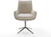 Drehstuhl Clea-Flex Webstoff Soft Beige Fußkreuz Graphit 360° drehbar Wippfunktion Bild 2